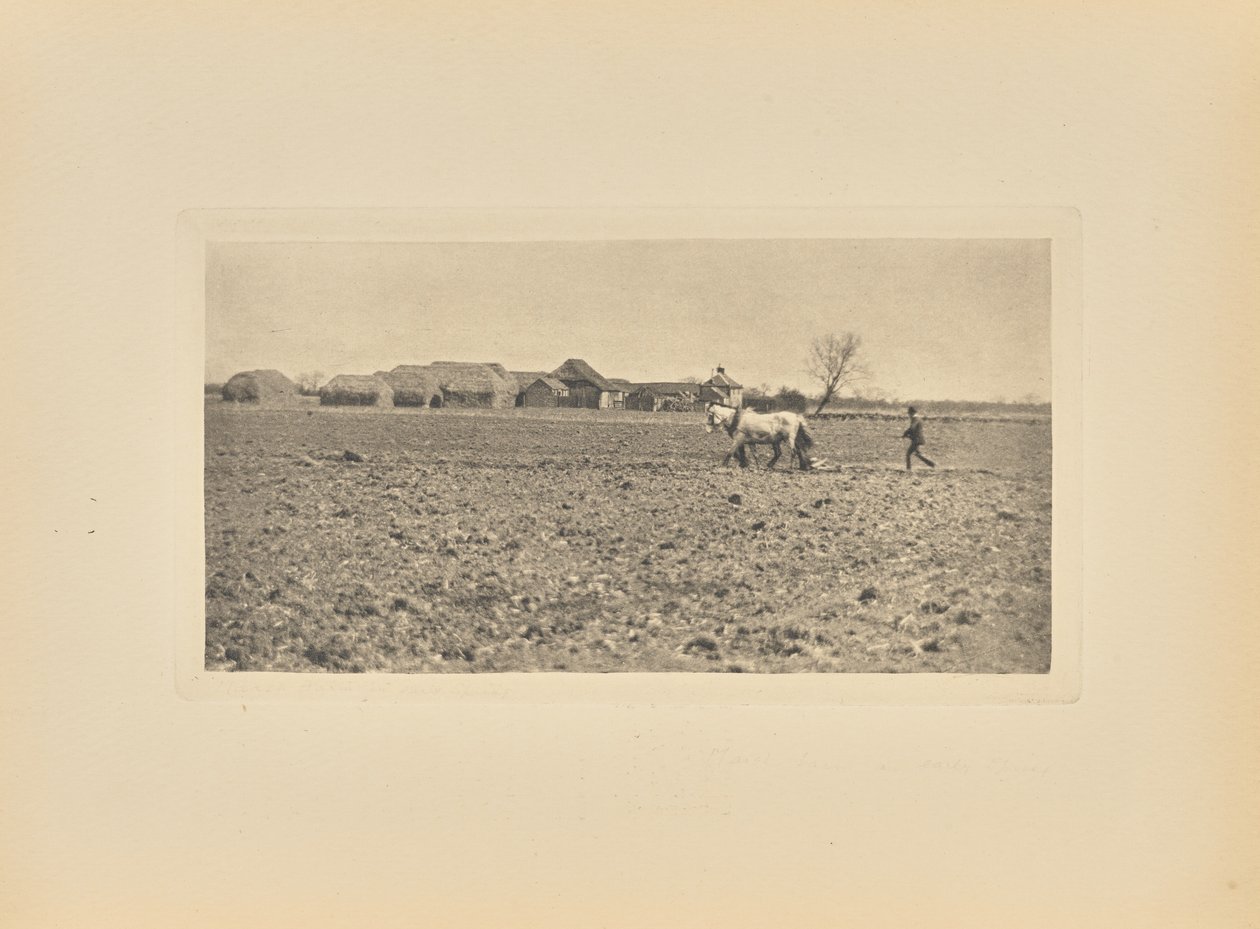 [Marsh Farm i det tidlige forår] af Peter Henry Emerson