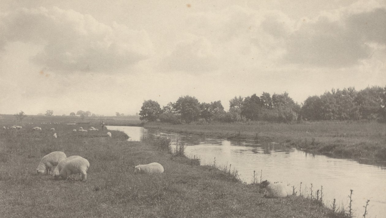 På floden Bure,1886 (foto) af Peter Henry Emerson