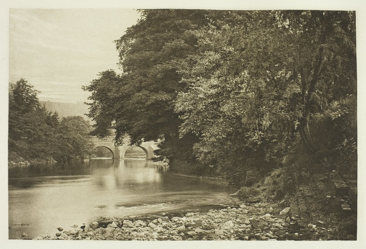 Rowsley Bridge, ved Derwent-floden af Peter Henry Emerson