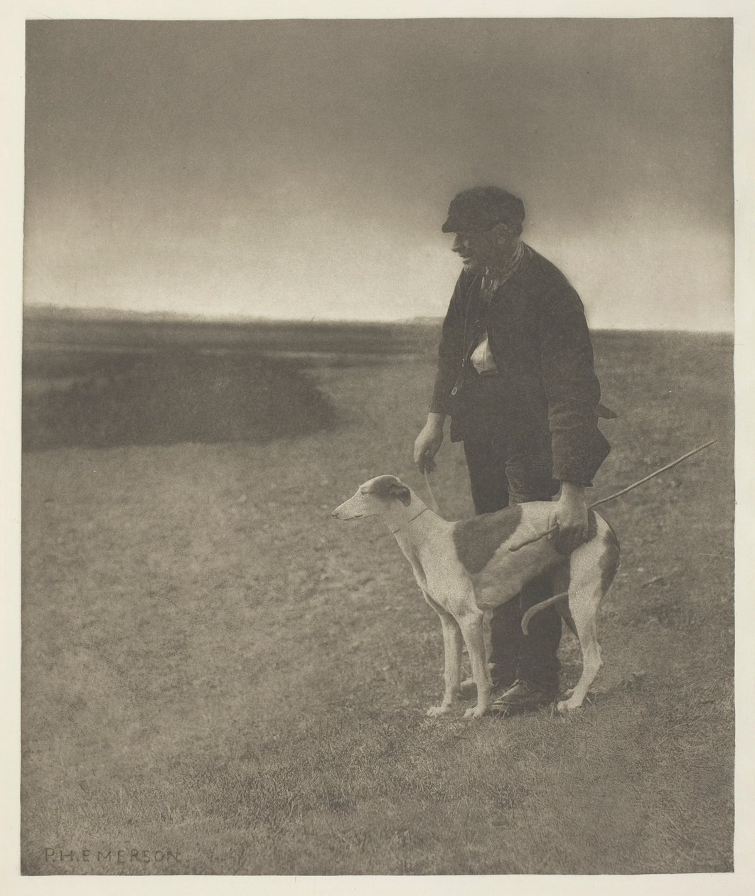 The Poacher - A Hare in View, (Suffolk) af Peter Henry Emerson