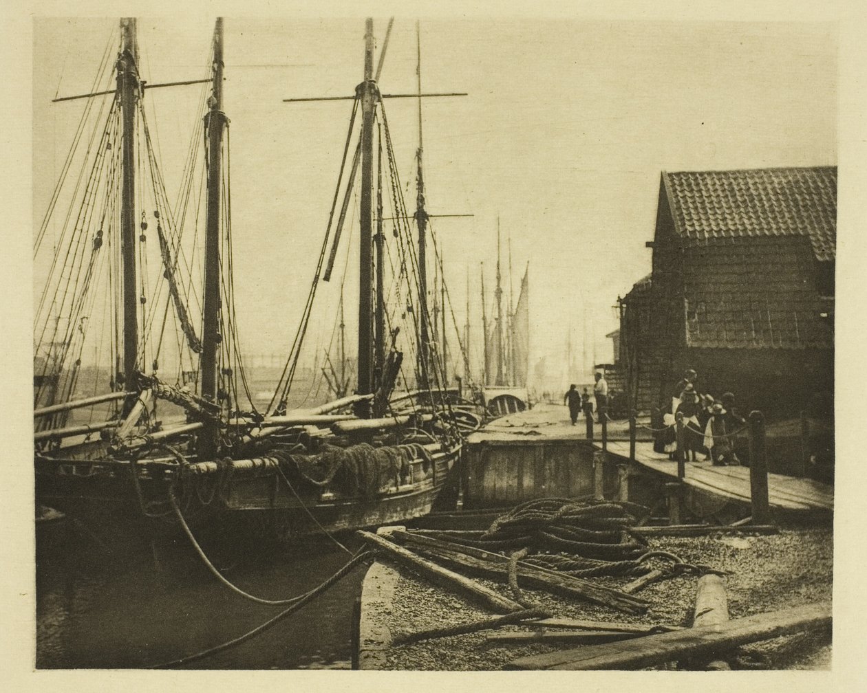 Kajen ved middagstid af Peter Henry Emerson
