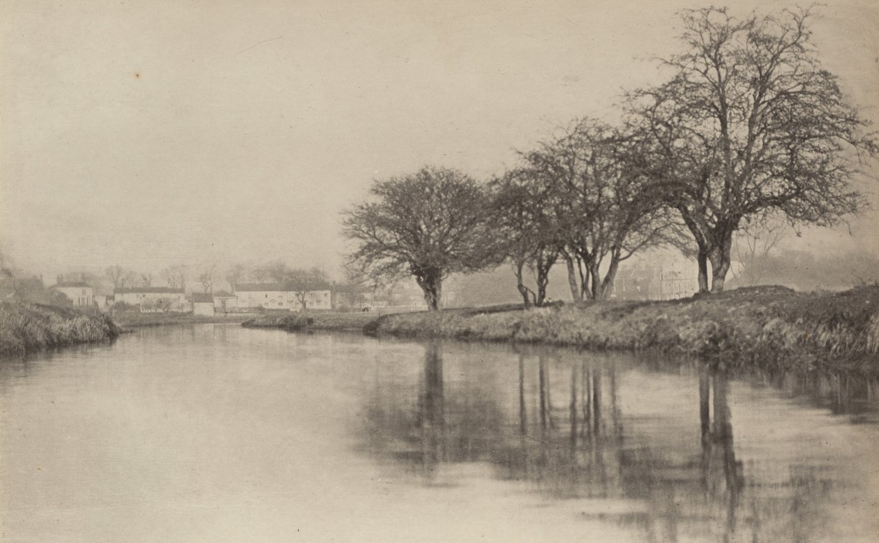 The Village by the River,1890-1891, trykt 1893 (foto) af Peter Henry Emerson