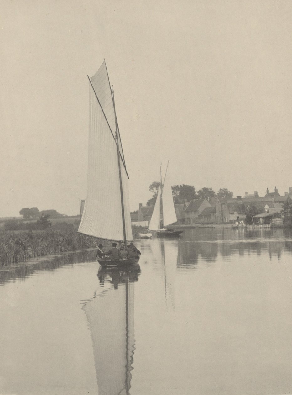 Landsbyen Horning, 1886 (foto) af Peter Henry Emerson