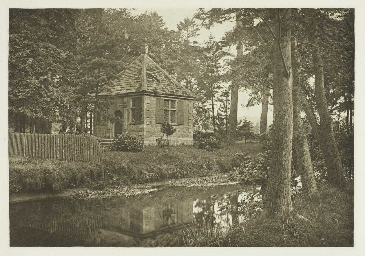 Walton og Cottons fiskerhus, Beresford Dale af Peter Henry Emerson