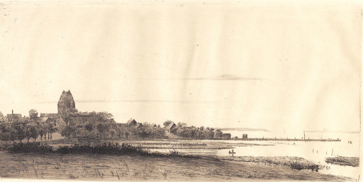 Aftenlandskab fra Stubbekøbing af Peter Vilhelm Ilsted