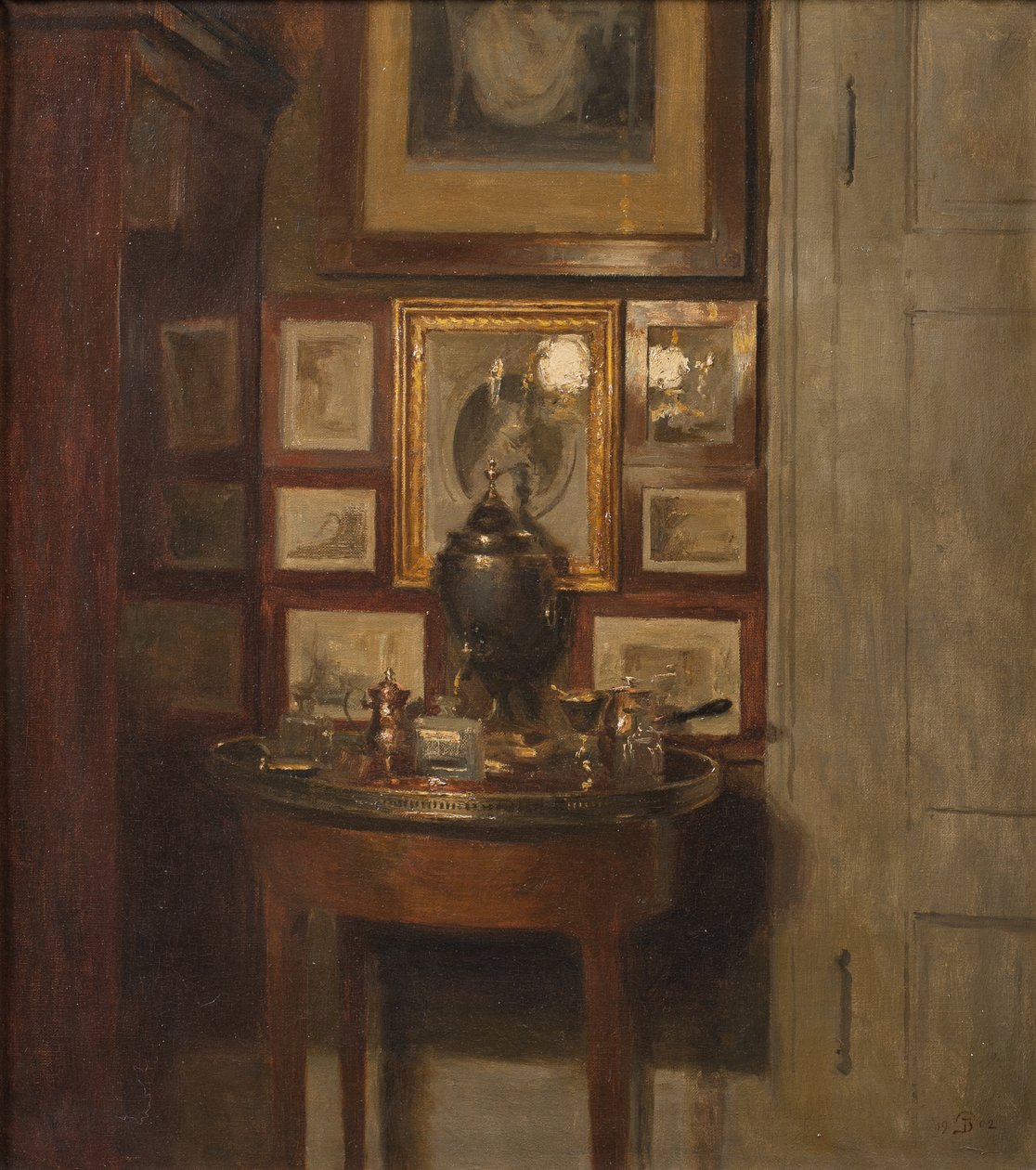 Interiør med en samovar. Aften af Peter Vilhelm Ilsted