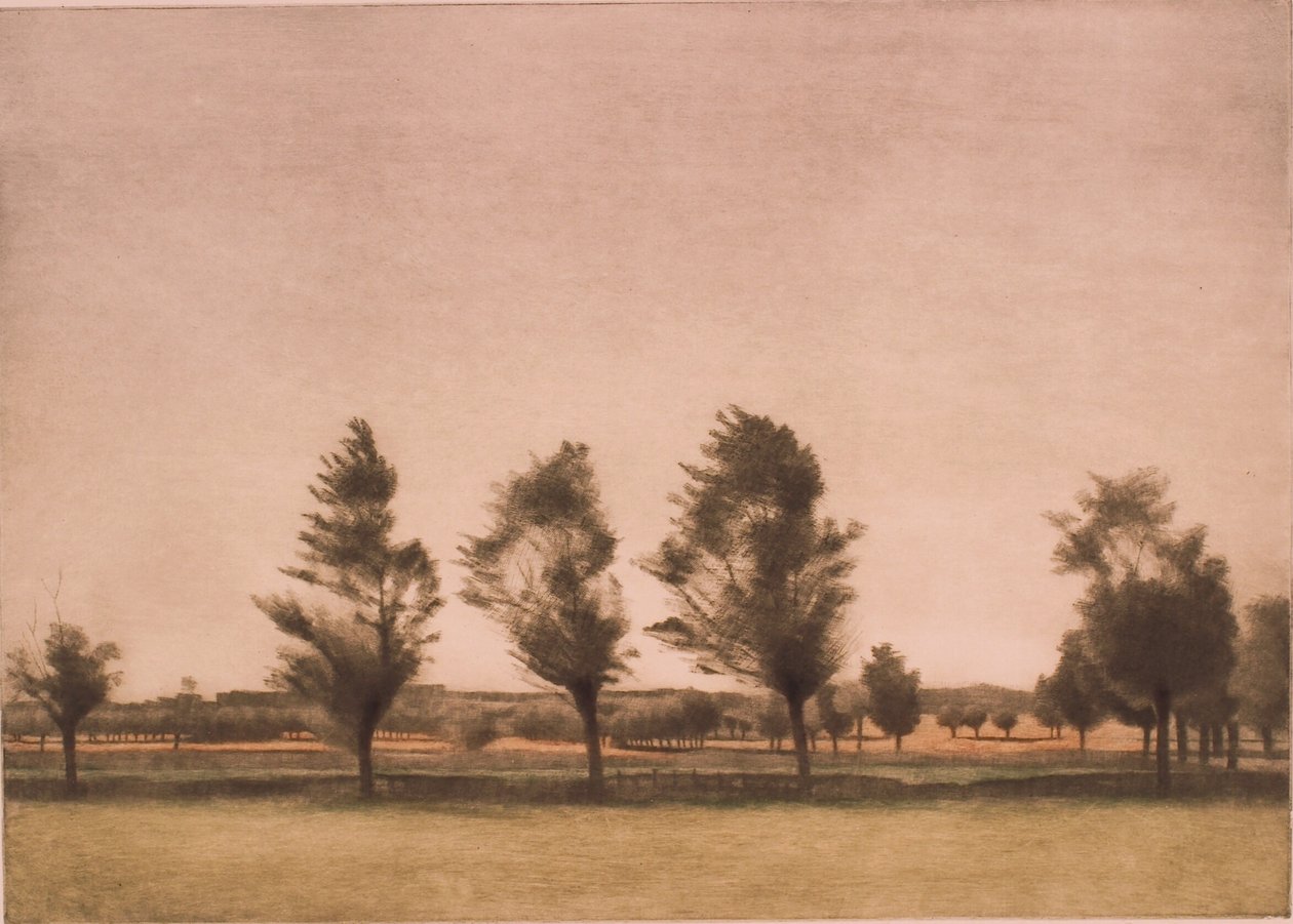 Landskab fra Falster af Peter Vilhelm Ilsted