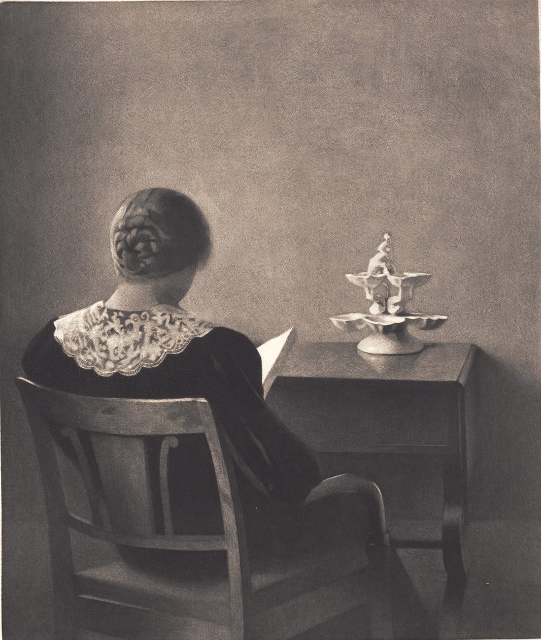 Læsende dame af Peter Vilhelm Ilsted