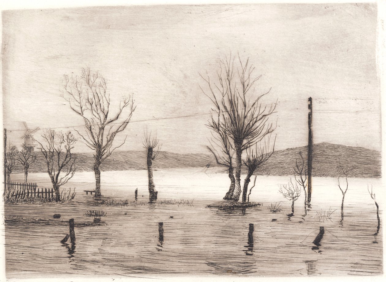 Vinterlandskab ved Tyreholm af Peter Vilhelm Ilsted
