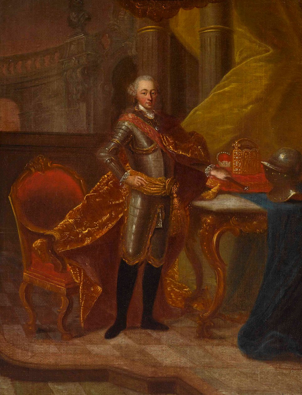 Portræt af Pfalzgrev Charles Theodore 1724-1799, kurfyrst af Bayern. af Peter Jacob Horemans