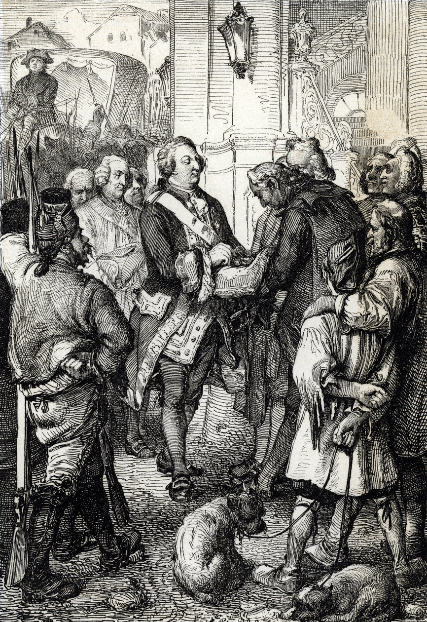 Franske revolution: Kong Ludvig XVI modtager fra Paris