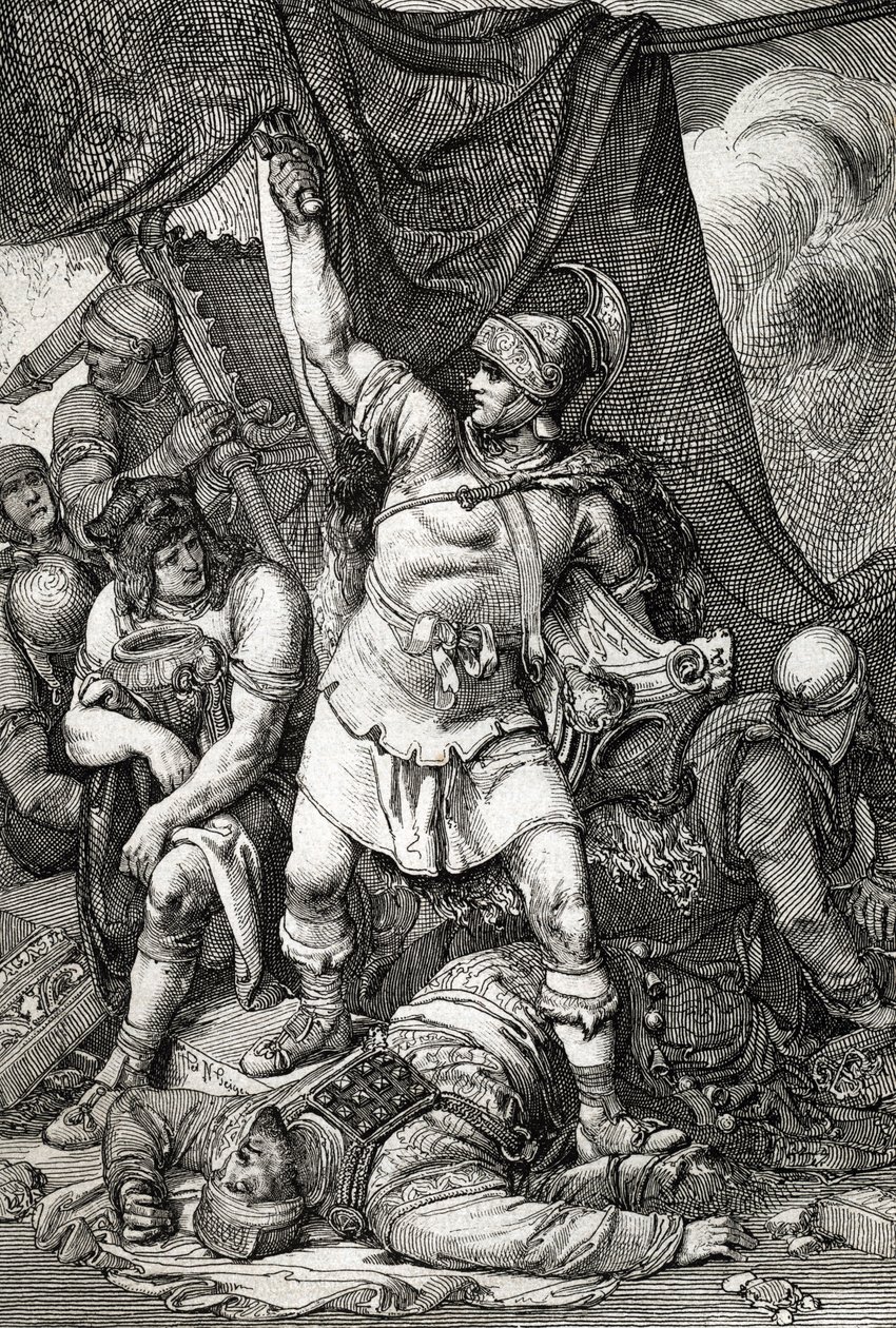 Roman Antiquite: "" Erobringen af Jerusalem""" skildring af romernes belejring af Jerusalem i 70 e.Kr., byen er plyndret af kejser Titus