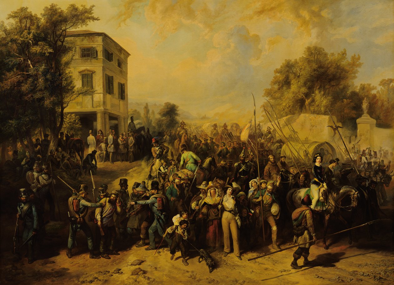 Romernes udvandring fra Vicenza af Peter Johann Nepomuk Geiger