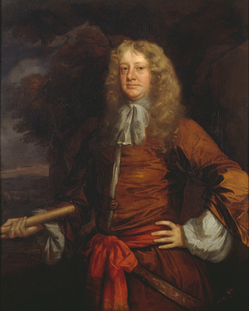 Flagmænd i Lowestoft: Admiral Sir George Ayscue (aktiv 1646-1671) af Peter Lely