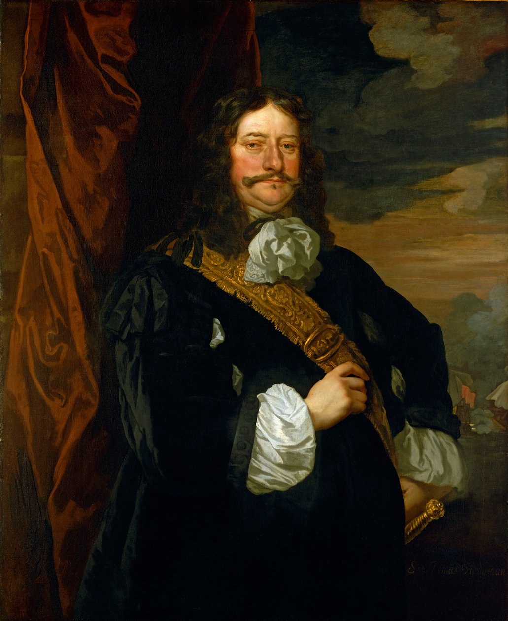 Flagmænd fra Lowestoft: Viceadmiral Sir Thomas Teddeman (1620-1668) af Peter Lely