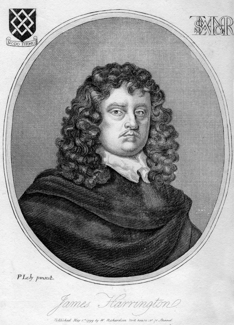 James Harrington 1611-1677, engelsk politisk teoretiker, 1799. af Peter Lely