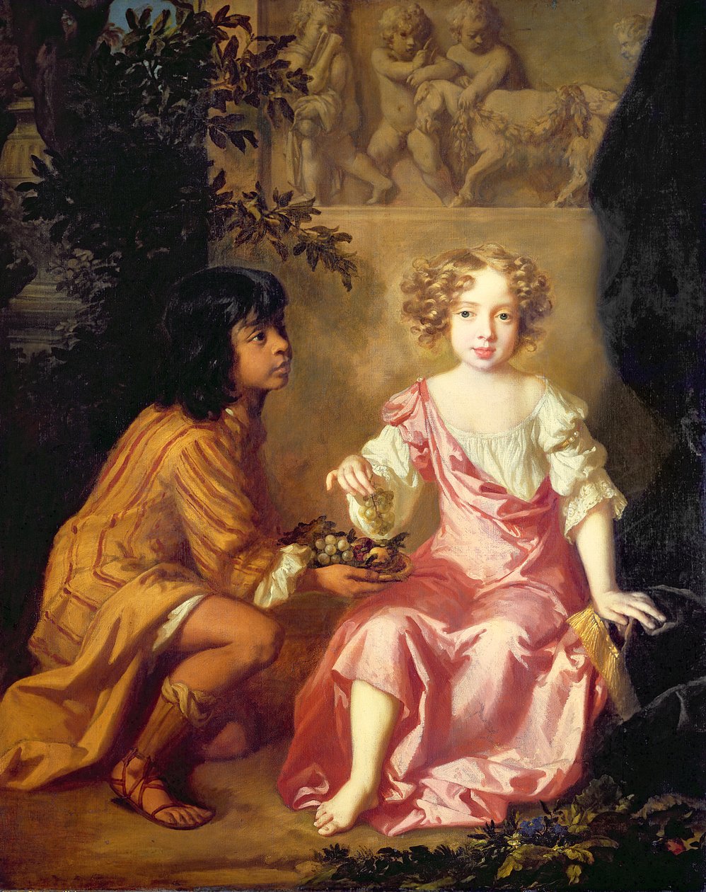 Lady Charlotte Fitzroy (1664-1719), senere grevinde af Lichfield (olie på lærred) af Peter Lely