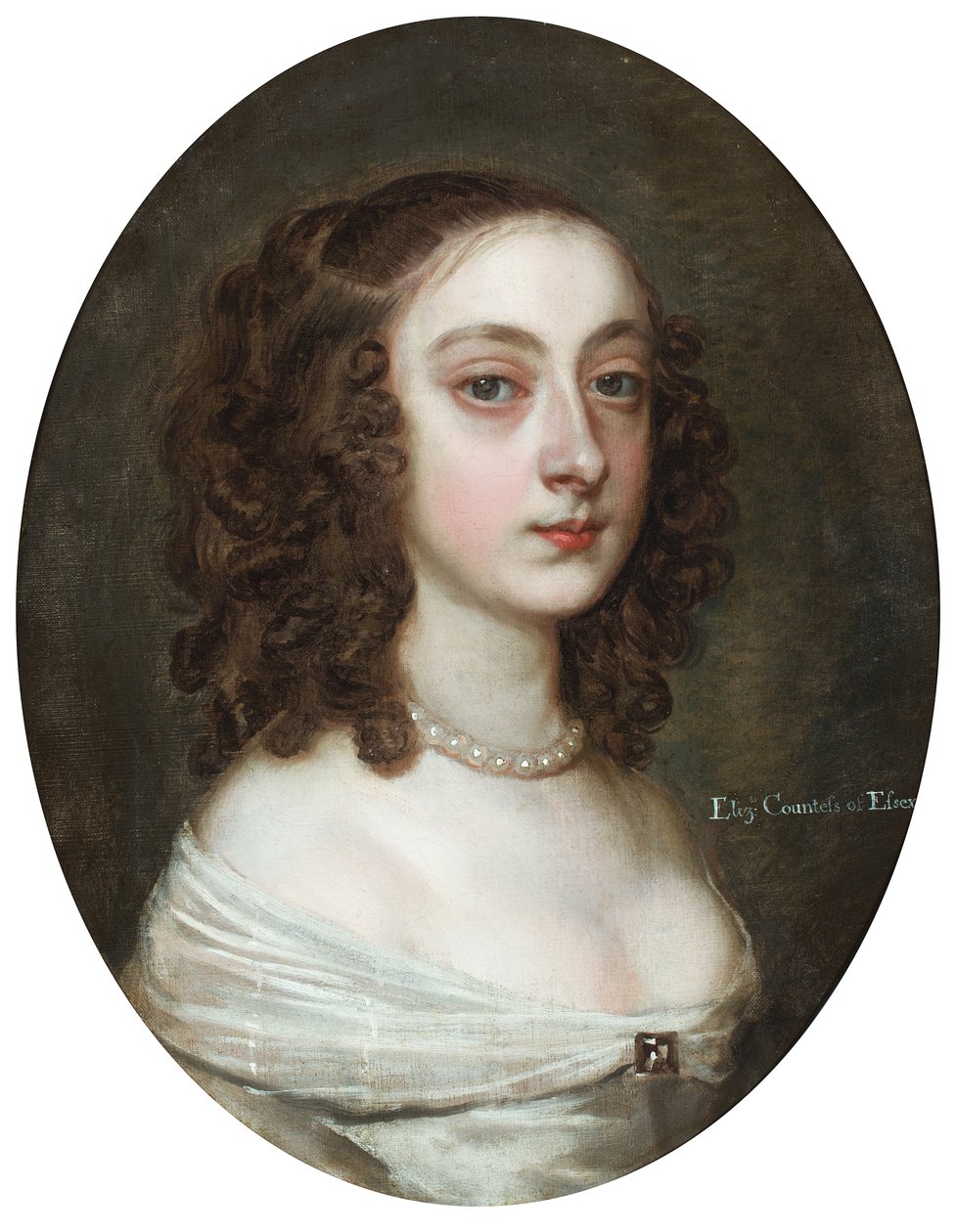 Portræt af Elizabeth, grevinde af Essex (olie på lærred) af Peter Lely