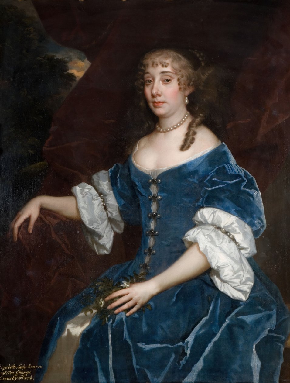 Portræt af Elizabeth Lady Monson, 1680. af Peter Lely