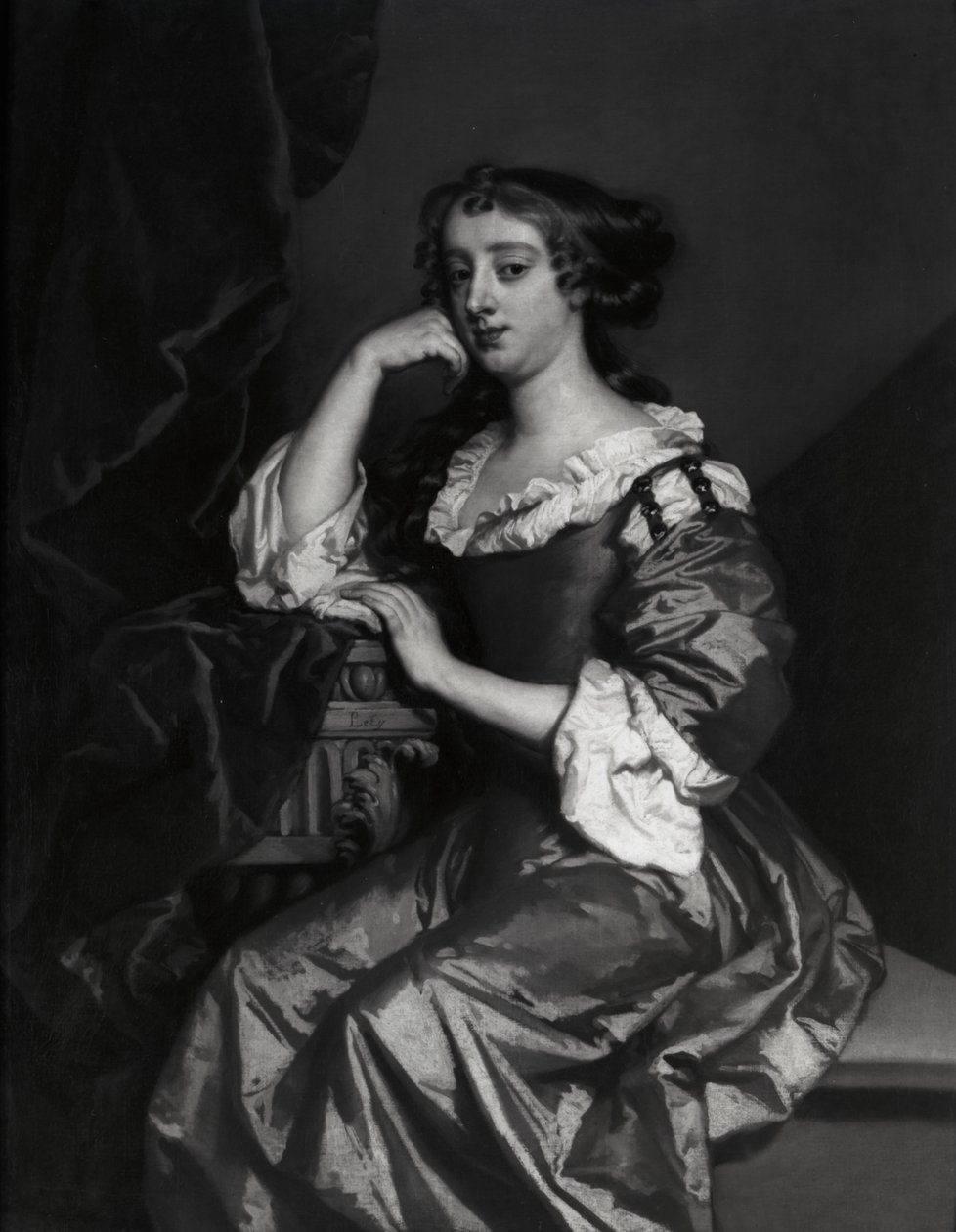 Portræt af Lady Elizabeth Wriothesley, hustru til den 11. jarl af Northumberland (olie på lærred) af Peter Lely