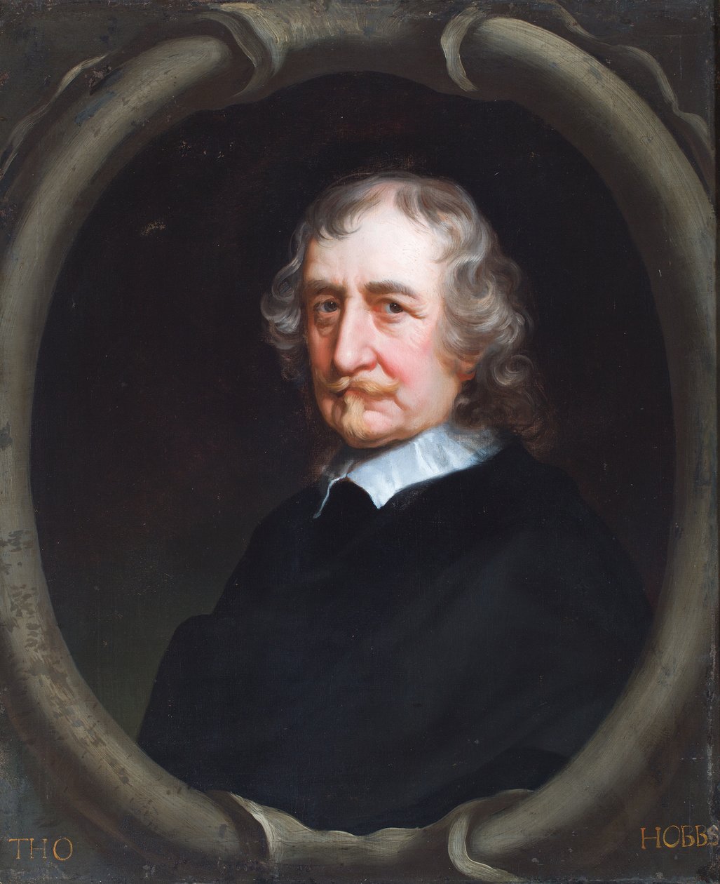 Portræt af Thomas Hobbes af Malmesbury, filosoffen (olie på lærred) af Peter Lely