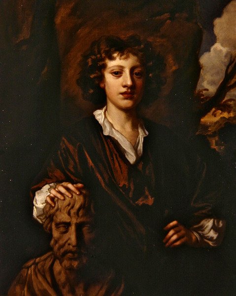 Portræt af en ung mand, ca. 1665-70 (olie på lærred) af Peter Lely