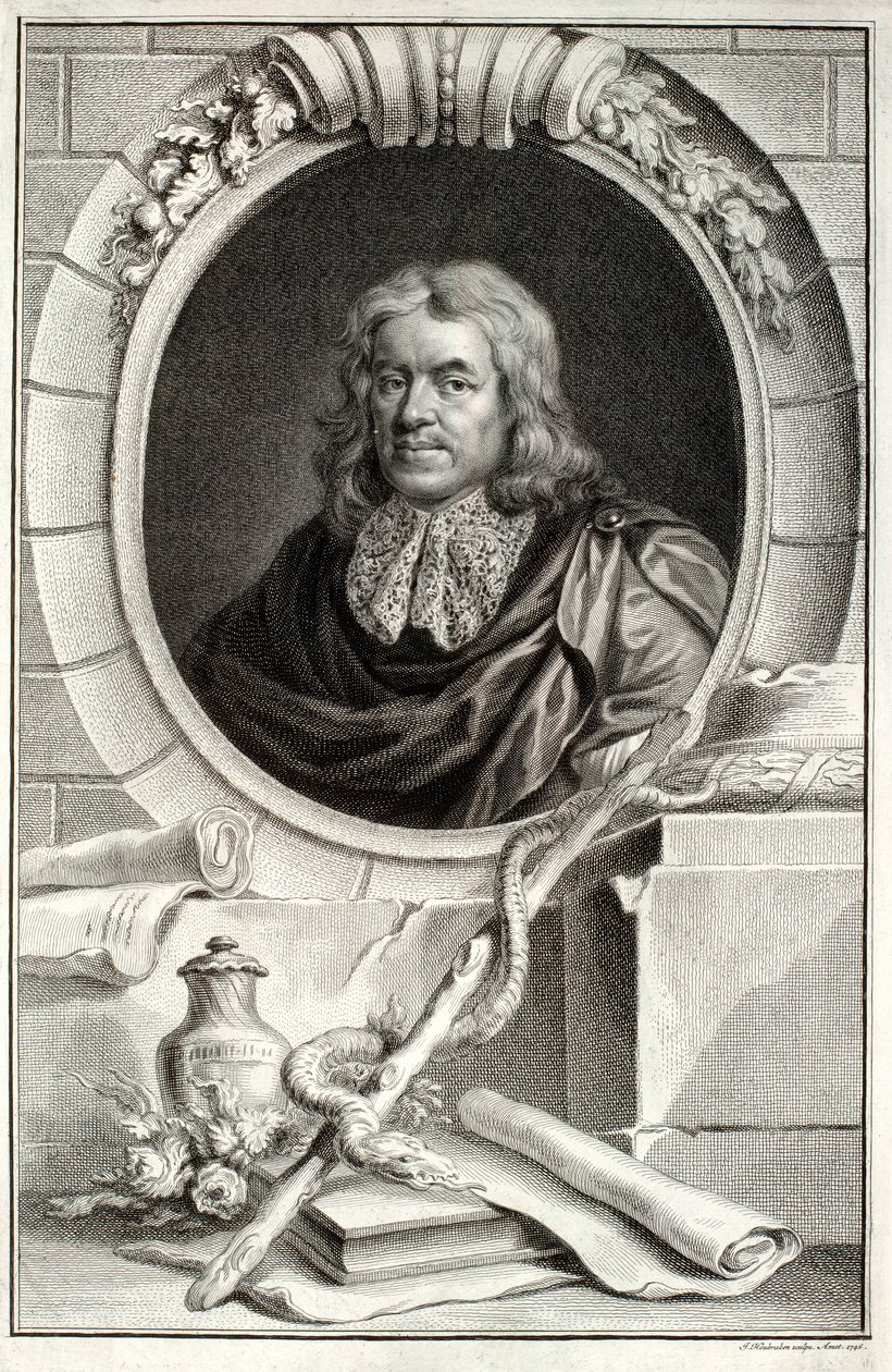 Thomas Sydenham, graveret af Jacobus Houbraken (1698-1780) udgivet i Amsterdam, 1746 af Peter Lely