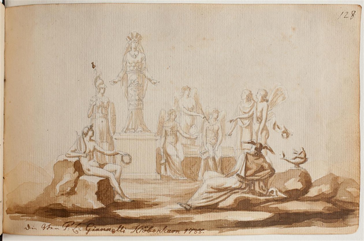 Allegori med figurer af Peter Leonhard Gianelli