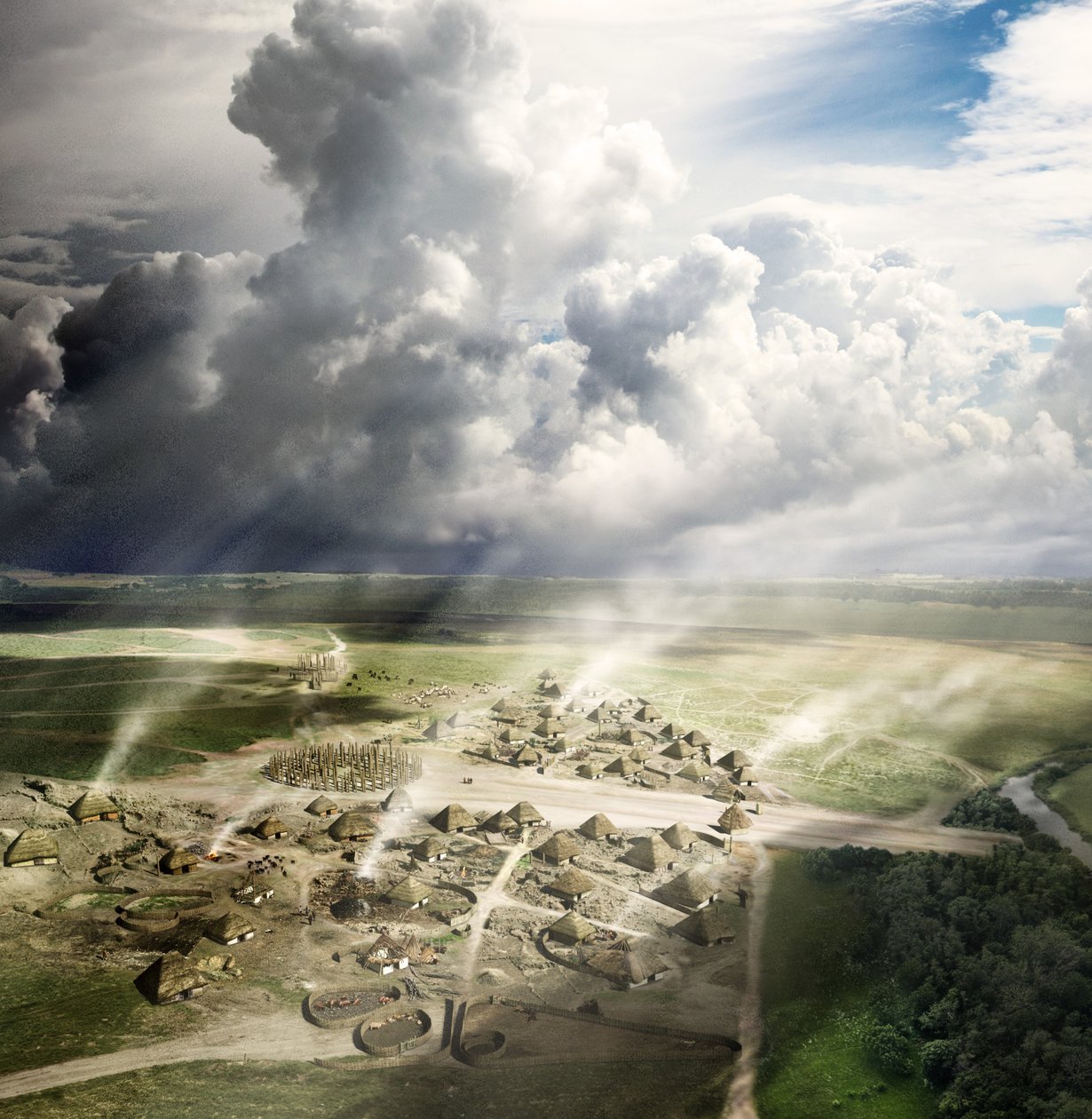 Durrington Walls, Wiltshire, c2500 f.Kr. 2013 af Peter Lorimer