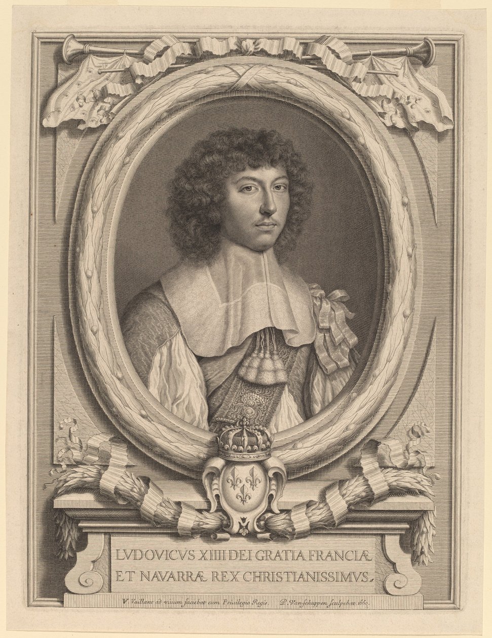 Ludvig XIV af Peter Ludwig van Schuppen after Wallerant Vaillant