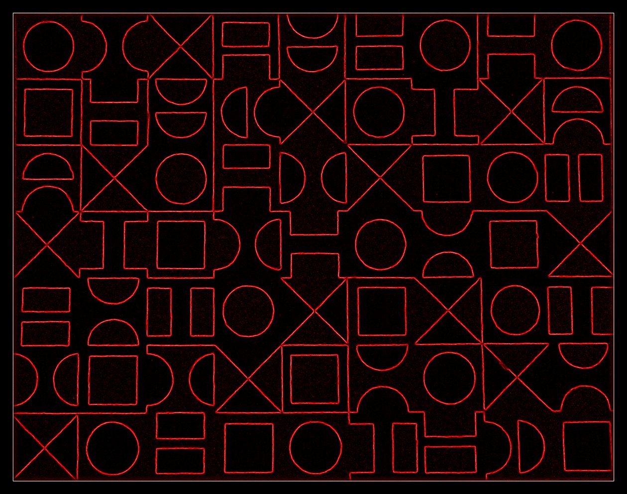FRONT ELEVATION, 2017, DIGITAL TEGNING af Peter McClure