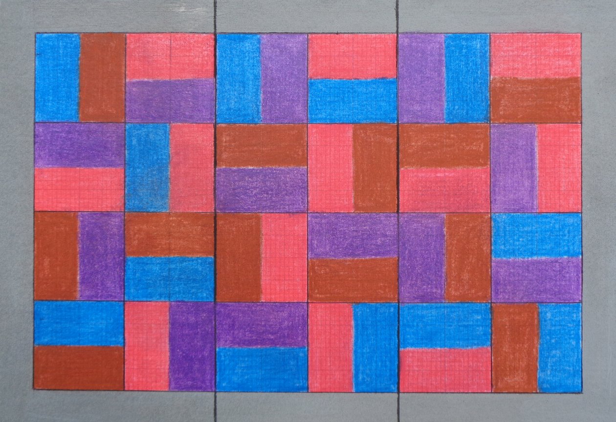 FLISEBEKLÆTTET TRIPTYK. 20-20 af Peter McClure