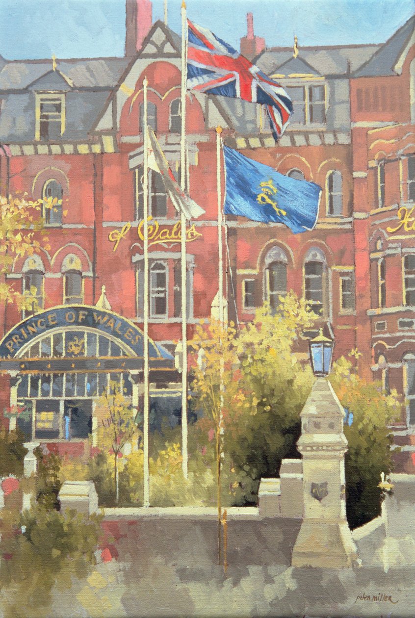 Flag uden for Prince of Wales, Southport af Peter Miller