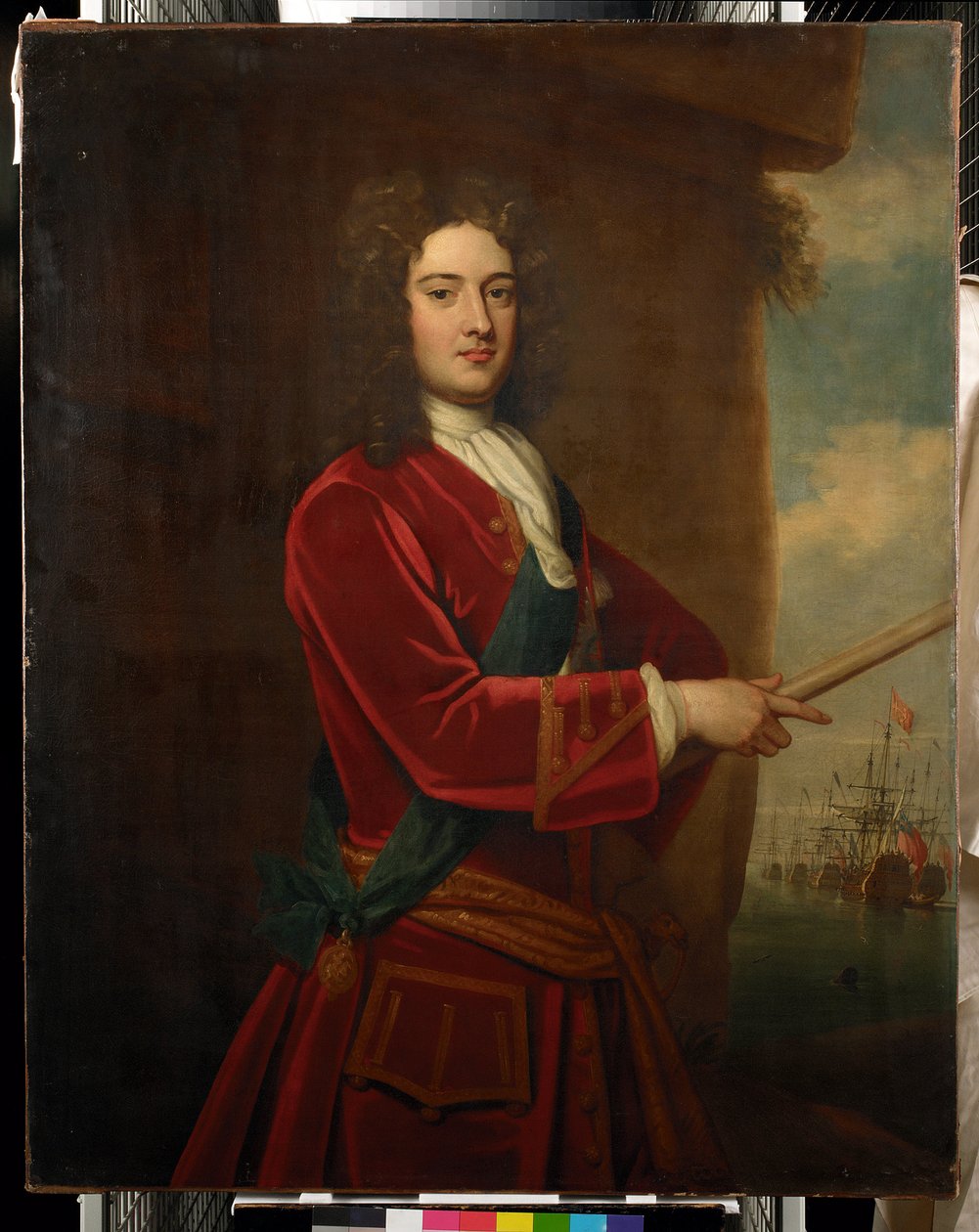 Portræt af admiral James Berkeley af Peter Monamy