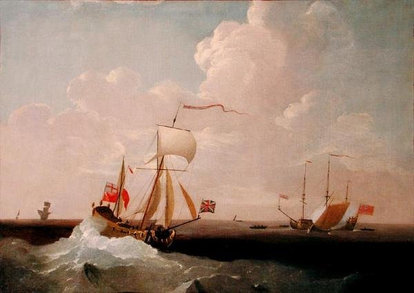 Royal Yacht (olie på lærred) af Peter Monamy