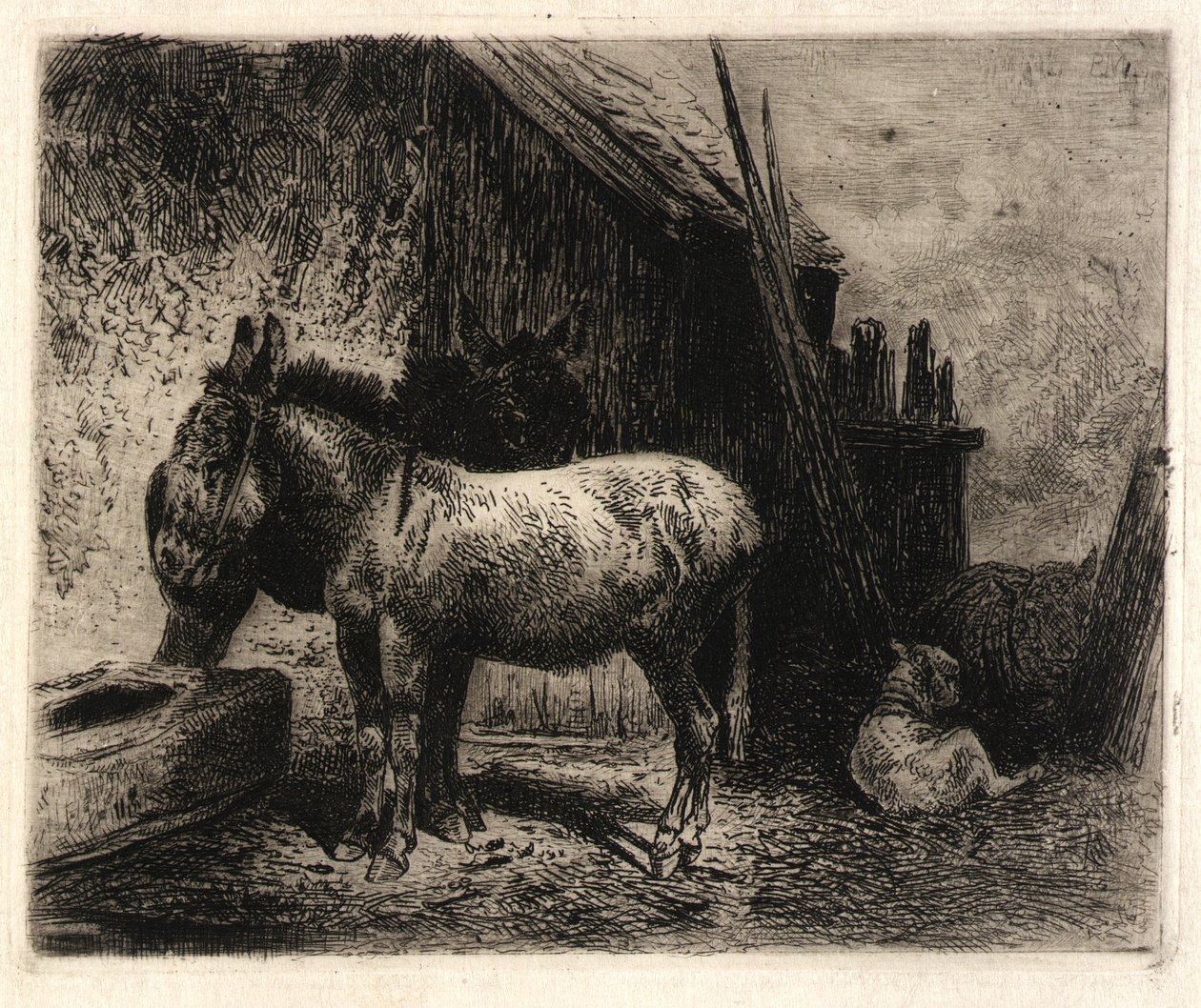 (Æsler og får) af Peter Moran