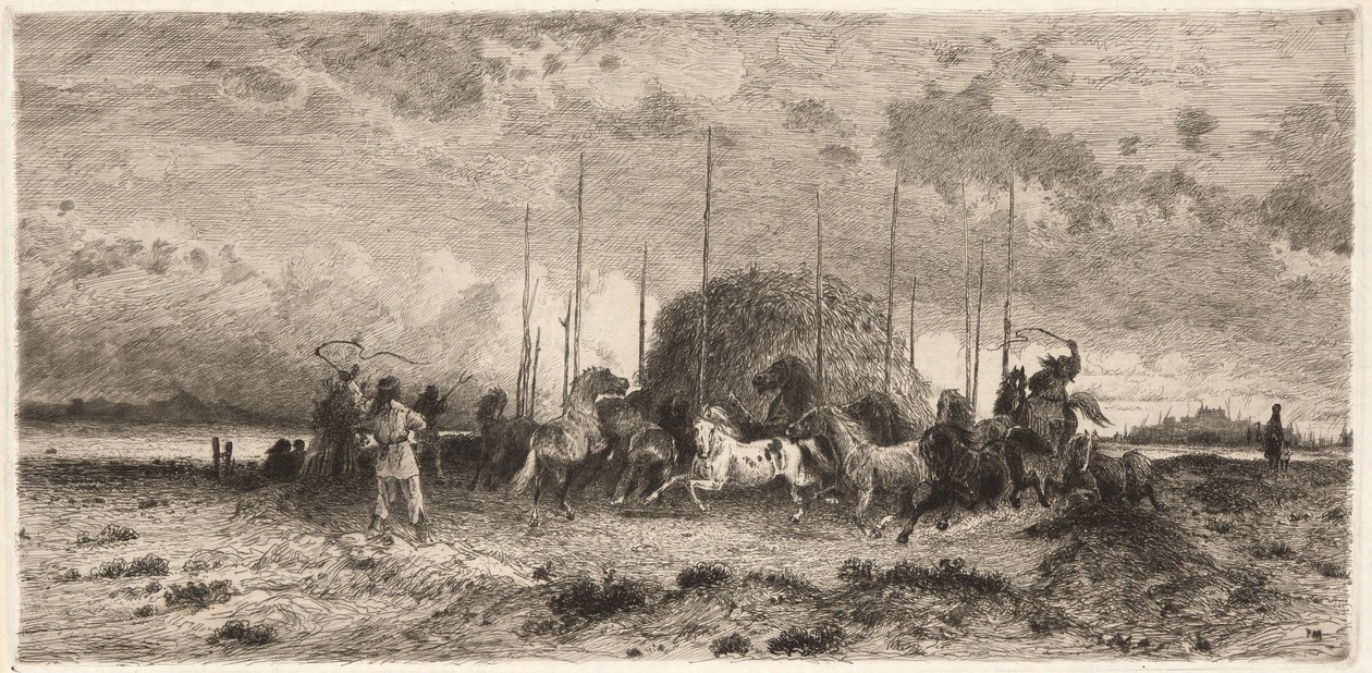 Høst i San Juan, N.M. af Peter Moran