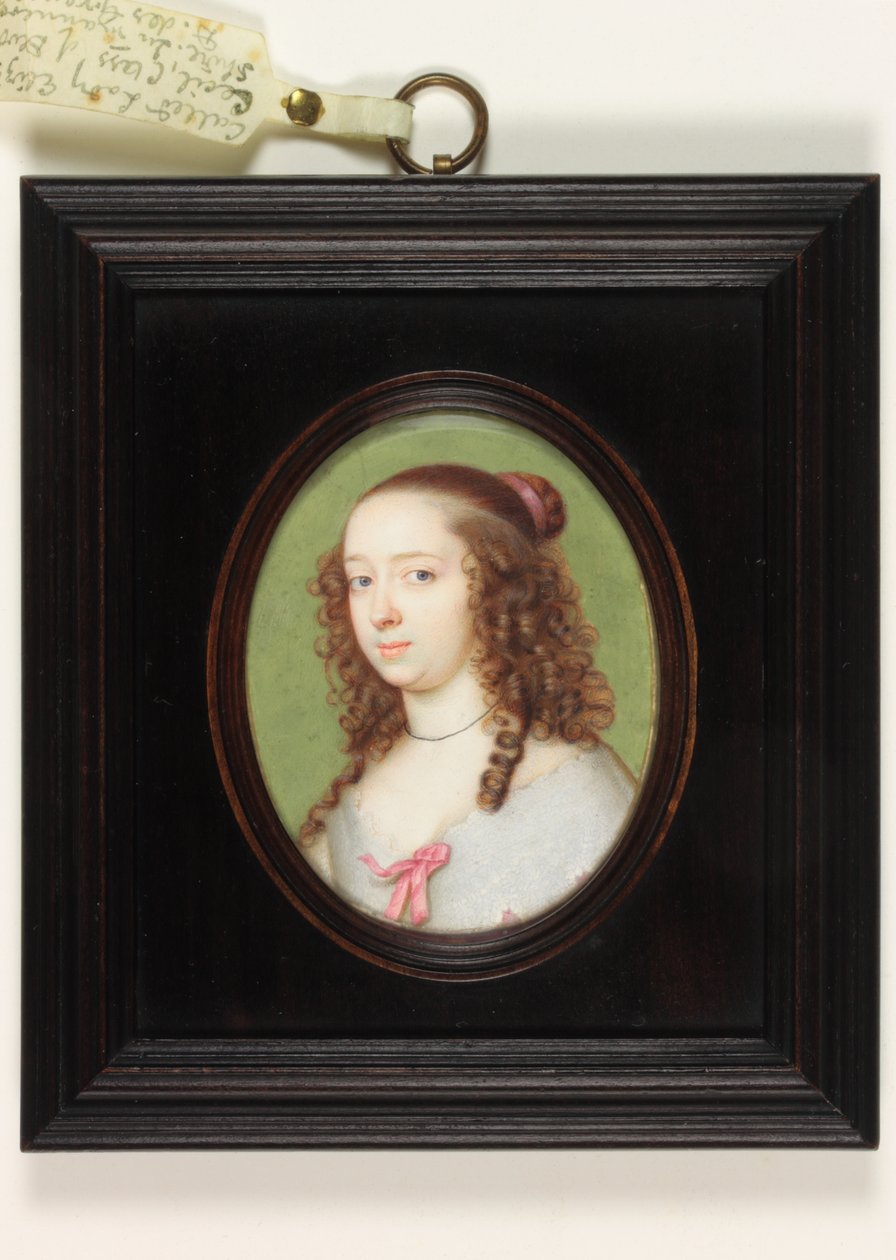 Lady Elizabeth Cecil, grevinde af Devonshire (emalje) af Peter Oliver