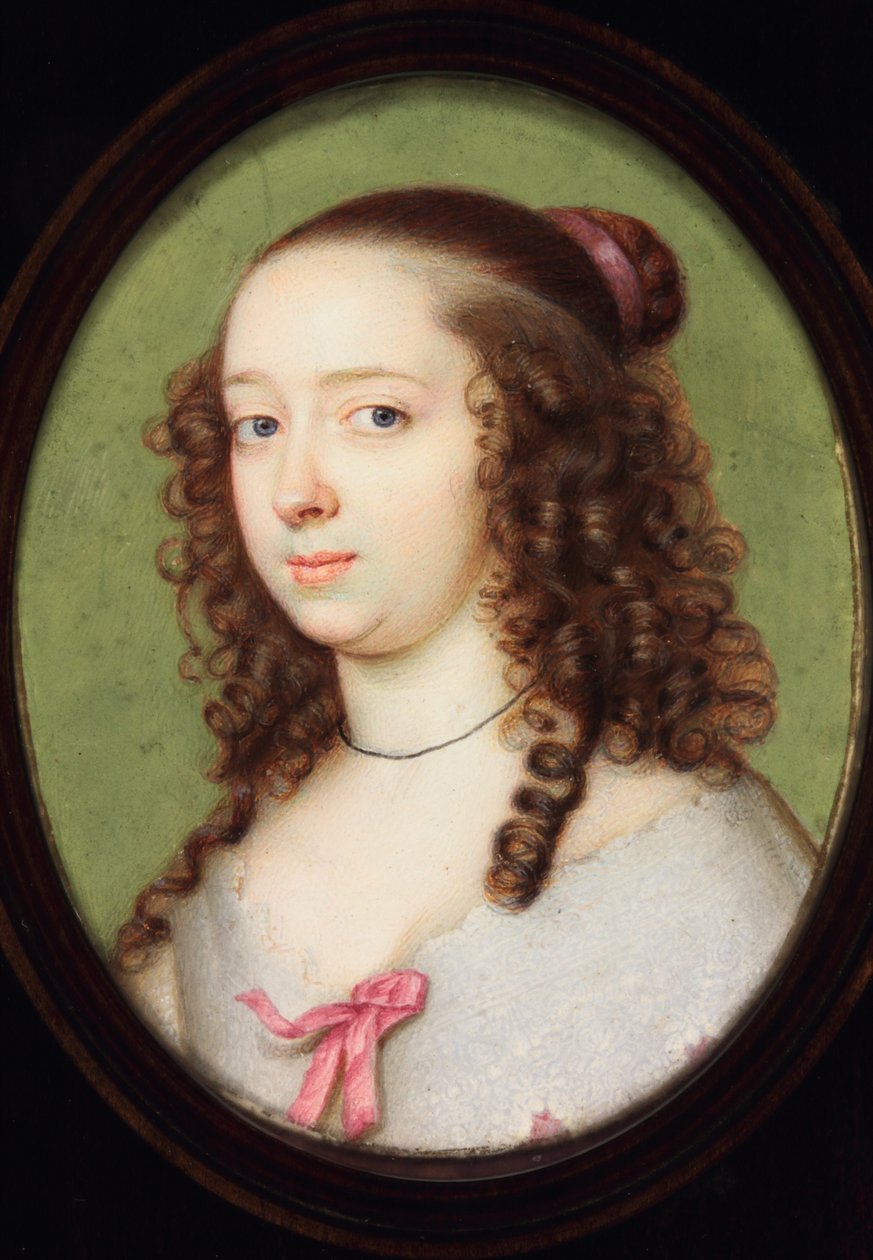 Lady Elizabeth Cecil, grevinde af Devonshire (emalje) af Peter Oliver
