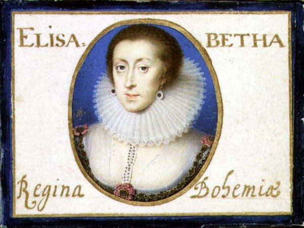 Portræt af Elizabeth, dronning af Bøhmen af Peter Oliver