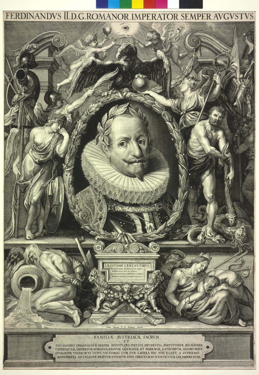 Den hellige romerske kejser Ferdinand II af Peter Paul (after) Rubens