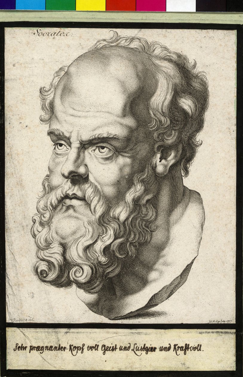Sokrates af Peter Paul (after) Rubens