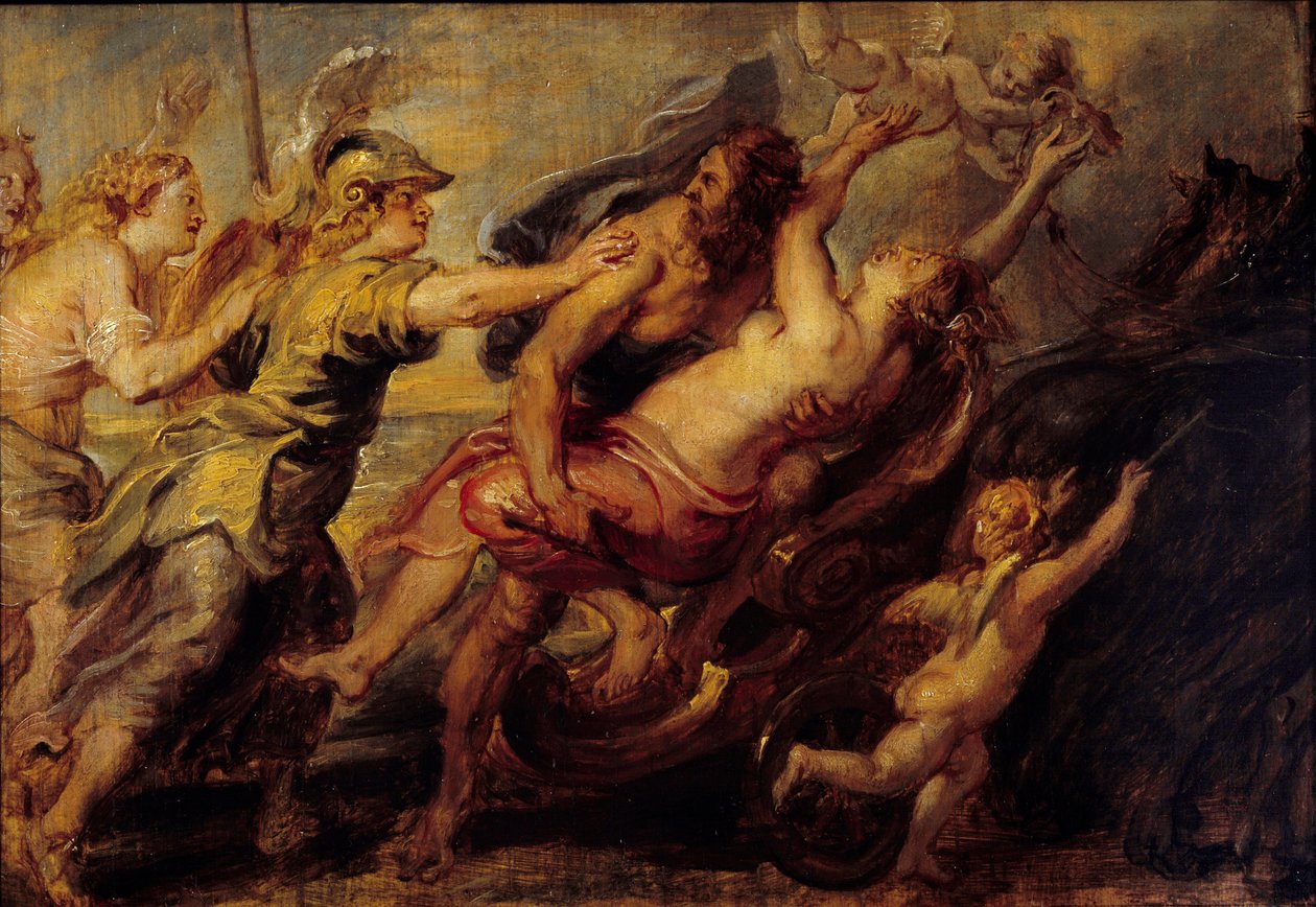 Fjernelse af Proserpin. Maleri tilskrevet Pierre Paul (Pierre-Paul) Rubens (eller Peter Paul eller Petrus Paulus) (1577-1640) Ec. Flam af Peter Paul (attr. to) Rubens