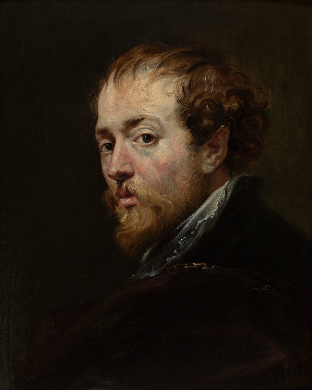 Maleren Peter Paul Rubens (olie på lærred) af Peter Paul (follower of) Rubens