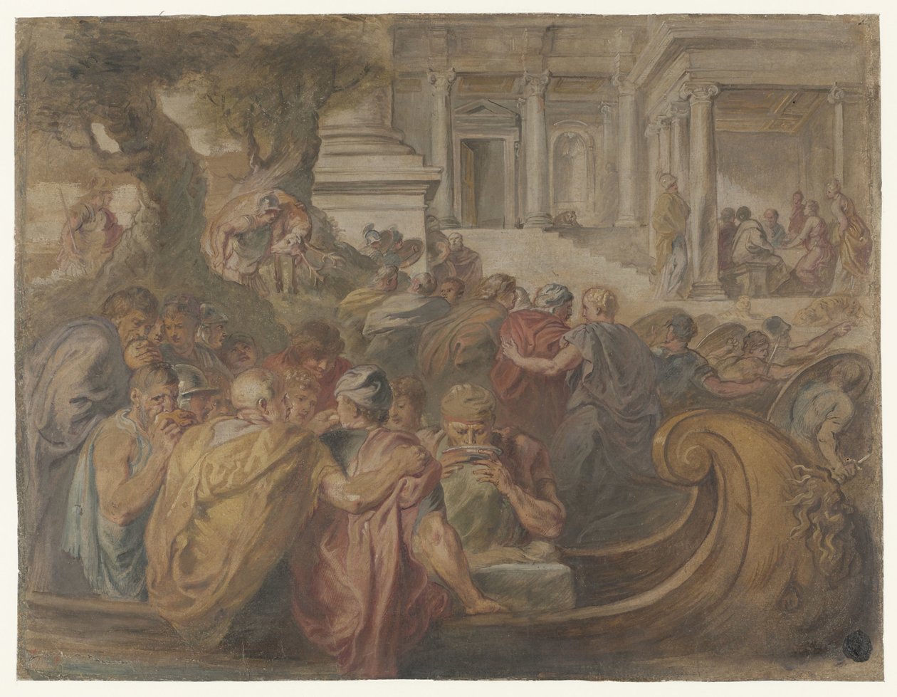Ankomst af Odysseus og ledsagere til Circe af Peter Paul Rubens (possibly)