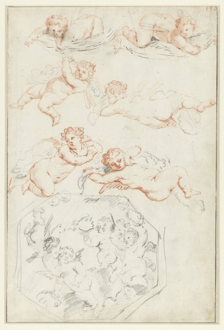 Undersøgelser af putti af Peter Paul Rubens (possibly)