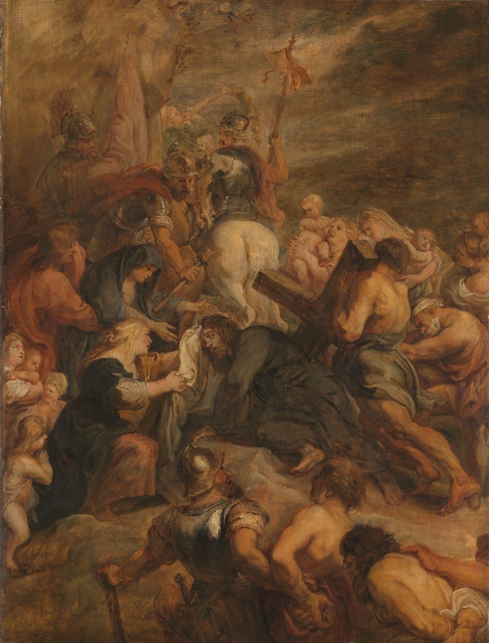 Kristus på vej til Golgata af Peter Paul Rubens (workshop of)