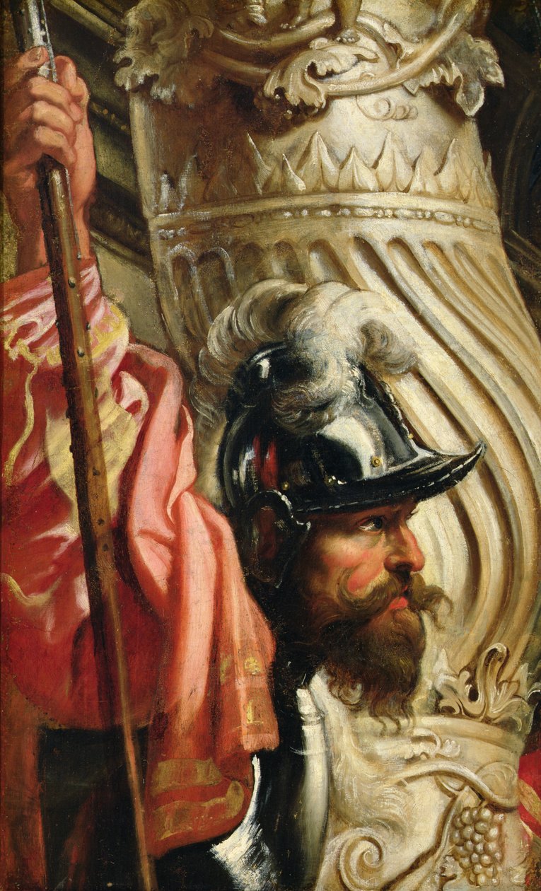 En vagt, fragment af "Den Hellige Treenighed tilbedt af Gonzaga-familien af Peter Paul Rubens