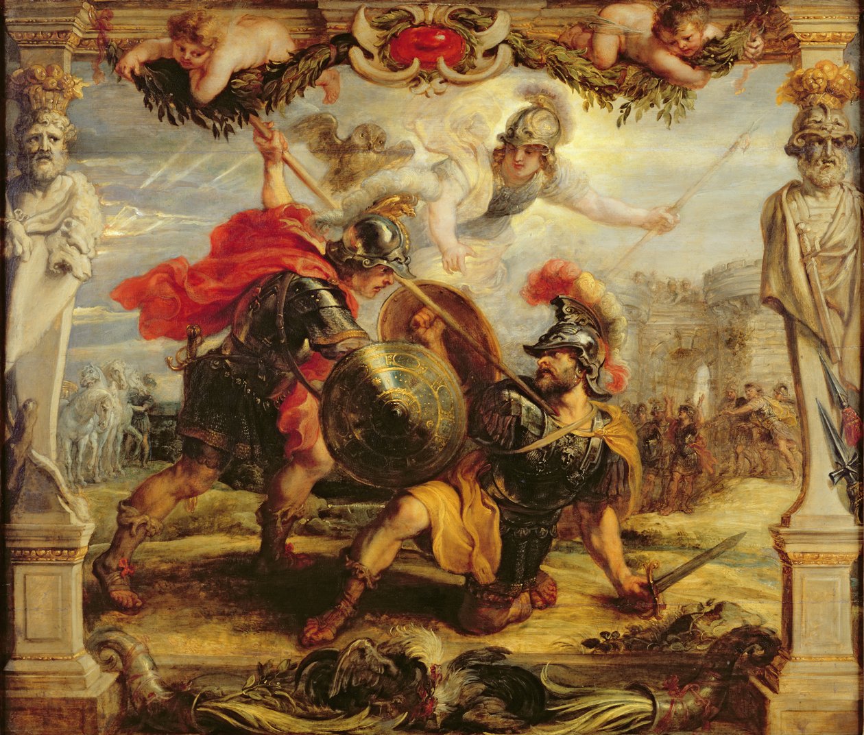 Achilles besejrer Hector, 1630-32 af Peter Paul Rubens