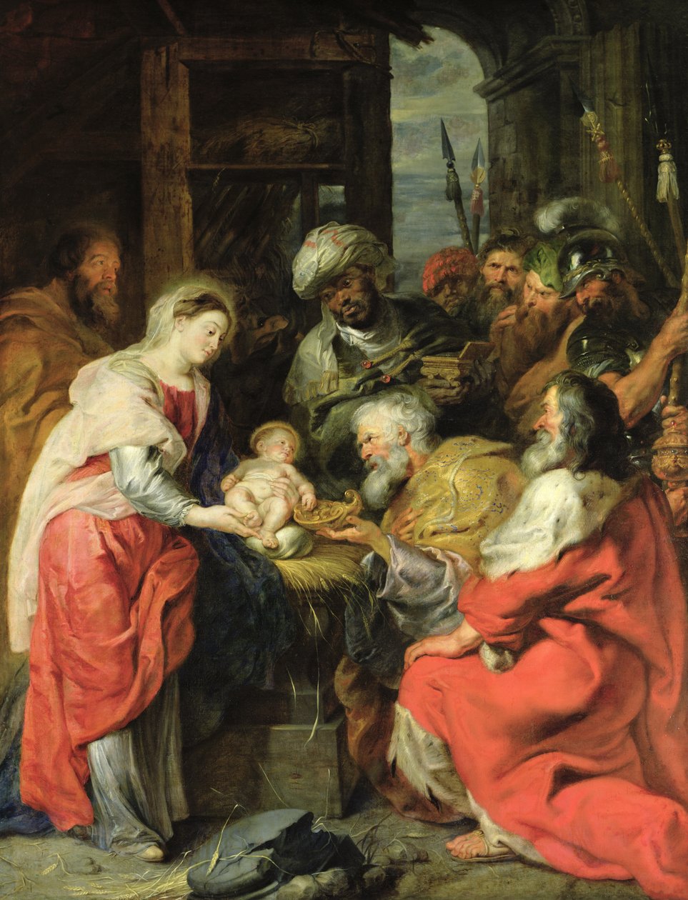 De tre kongers tilbedelse, 1626-29 (olie lærred) af Peter Paul Rubens